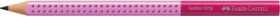 Faber-Castell Two Tone Jumbo Grip Bleistift B graphit, rosa
