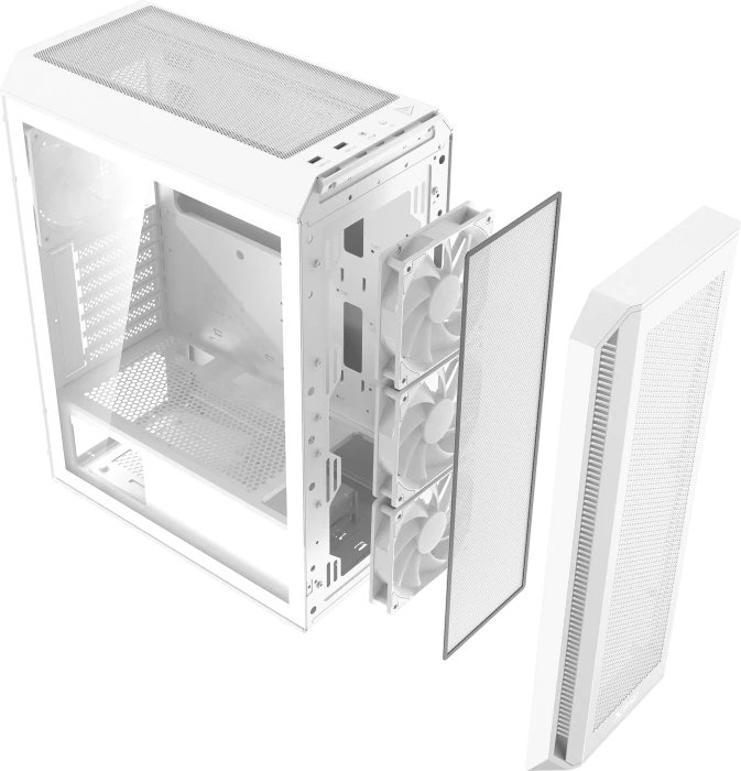 ADATA XPG Valor Air Plus, weiß, Glasfenster