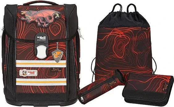 McNeill Ergo Primero McLight Drache Schultaschen-Set, 4-tlg.