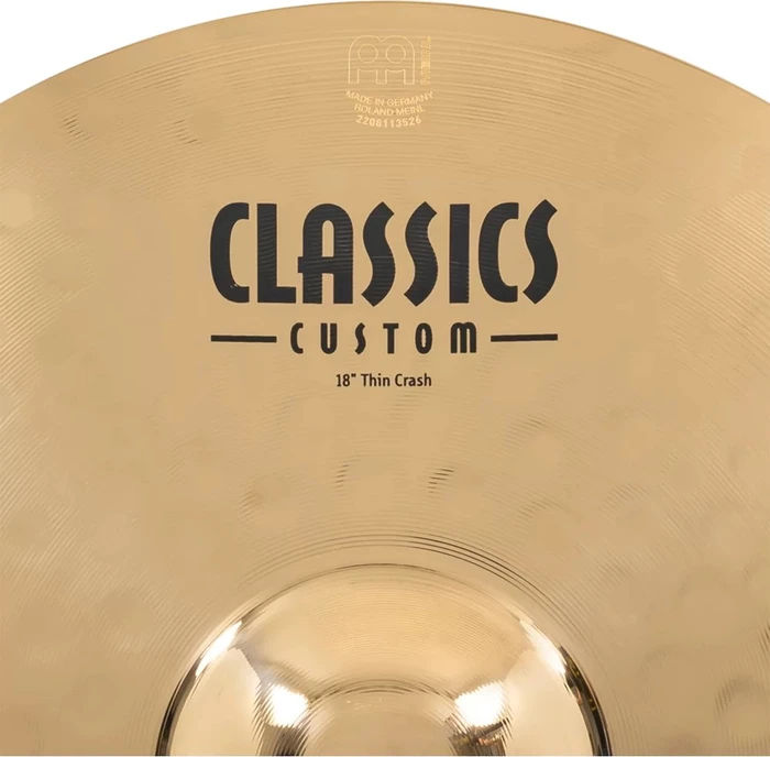 Meinl Classics Custom Brilliant Thin Crash 18"