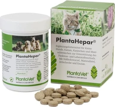 PlantaVet PlantaHepar Tabletten Leberunterstützungsmittel, 150 Stück