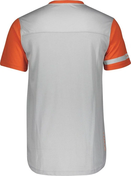 Scott Trail Flow DRI Trikot kurzarm light grey/exotic orange (Herren)