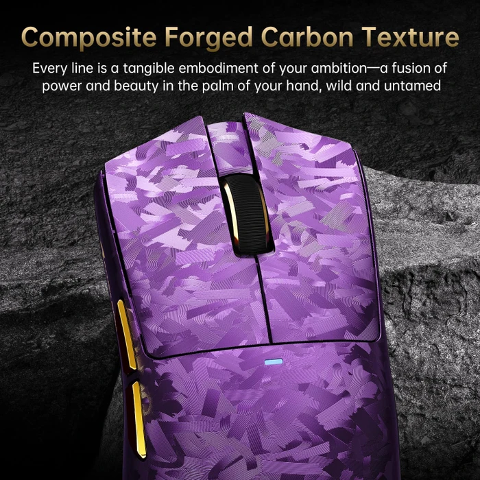Attack Shark X11 Ultra Carbon Fiber 8KHz Wireless, Forged Purple, USB/Bluetooth