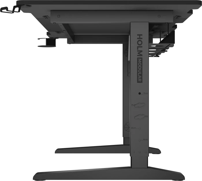 Genesis Holm Modular RGB Schreibtisch 140x75cm schwarz/schwarz