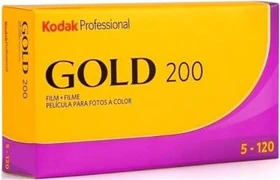 Kodak Gold 200 120 Farb-Negativfilm 5er Pack