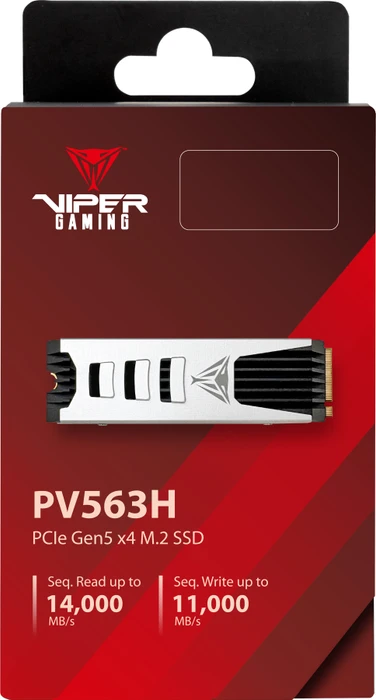 Patriot Viper PV563H Gen5 2TB, M.2 2280 / M-Key / PCIe 5.0 x4, Kühlkörper