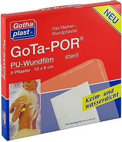 Gothaplast GoTa-POR PU-Wundfilm steril, 6 x 10cm, 5 Stück