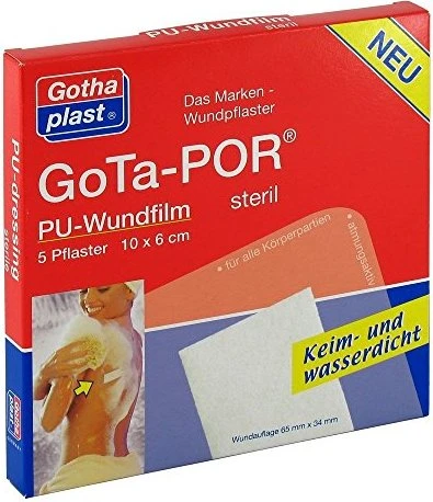 Gothaplast GoTa-POR PU-Wundfilm steril, 6 x 10cm, 5 Stück