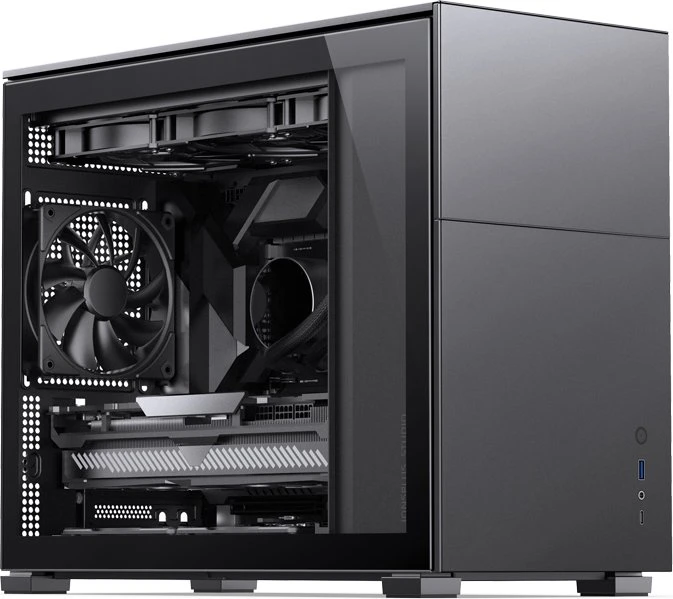 Jonsbo D31 Black, schwarz, Glasfenster