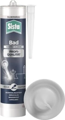 Sista Bad Profi-Qualität Sanitär-Silikon silber, 280ml