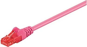 goobay Patchkabel, Cat6, U/UTP, RJ-45/RJ-45, 10m, rosa