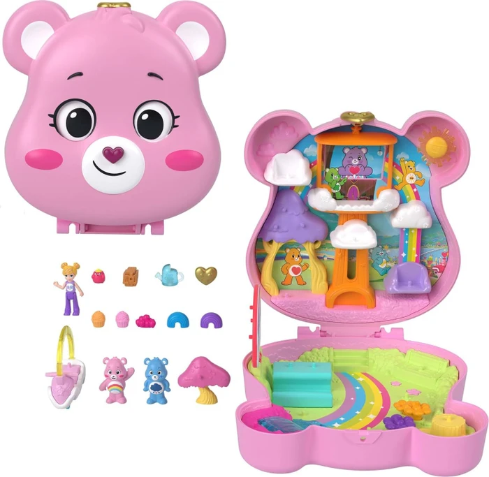 Mattel Polly Pocket - Glücksbärchi Spielset Schatulle