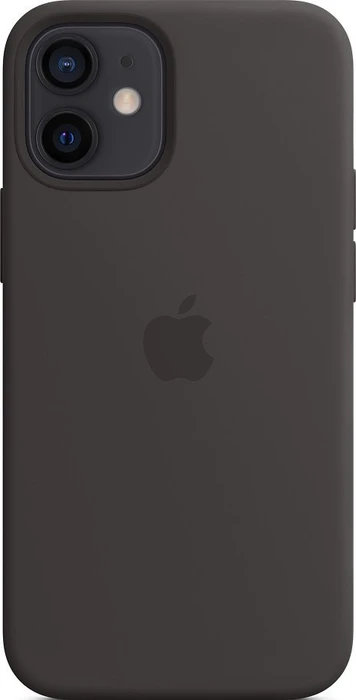 Apple Silikon Case mit MagSafe für iPhone 12 Mini schwarz