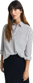 Gant Regular Fit Classic Popeline Stripe Hemd langarm evening blue (Damen)