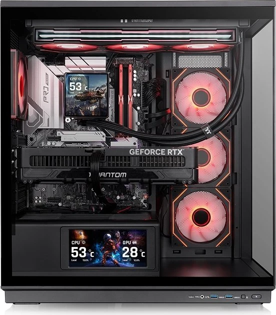 Thermaltake Stage 450 TG ARGB Black, Glasfenster