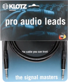 Klotz Audio Leads TRS Neutrik 3.0m