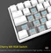 Drevo Calibur V2 TE PC/Mac, LEDs RGB, weiß, MX RGB BLUE, USB, DE Vorschaubild