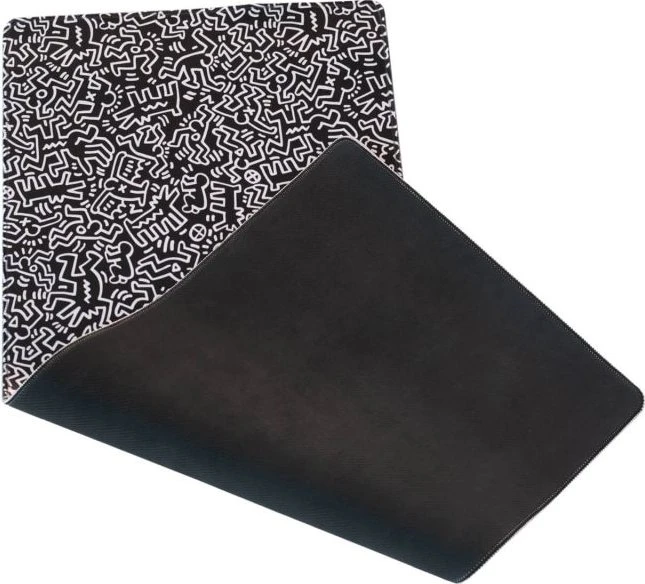 Grupo Erik Editores Keith Haring XL Mousepad, 800x350mm, schwarz/weiß