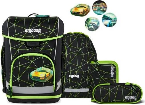Ergobag Cubo Light CyBär Race 2026 Schultaschen-Set, 5-tlg.