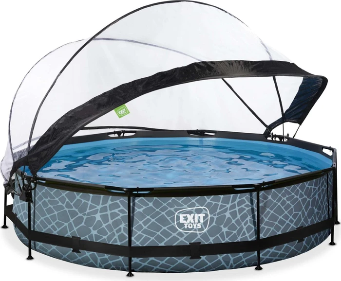 Exit Toys Pool mit Filterpumpe und Abdeckung 360x76cm