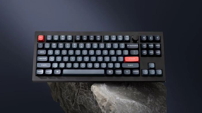 Keychron V3 Max, Carbon Black, 80% TKL, LEDs RGB, hot-swap, Gateron Jupiter BROWN, USB/Bluetooth, US