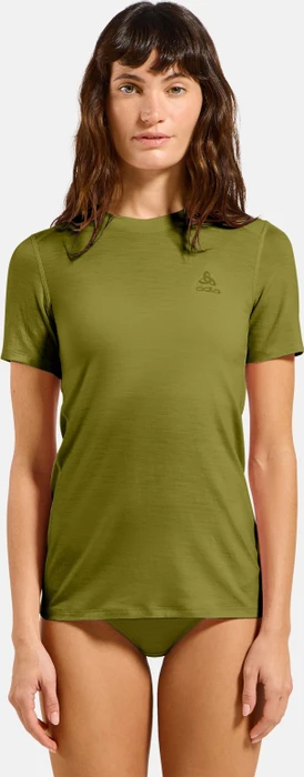 Odlo Natural Merino 160 Baselayer Funktionsshirt kurzarm guacamole (Damen)
