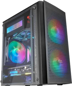 Mars Gaming MC300 Black, Glasfenster