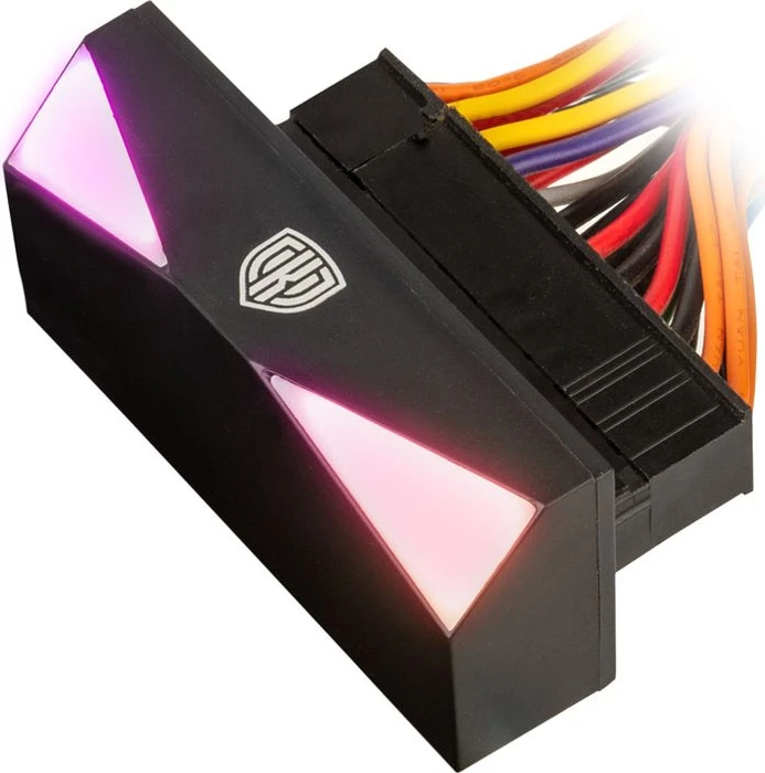 Kolink Core Adept ARGB 24-Pin 90 Grad Mainboard-Kabeladapter, Stecker auf Buchse