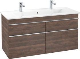 Villeroy & Boch Venticello Waschbeckenunterschrank für Becken mittig 4 Auszüge 1153x590x477mm arizona oak/chrome