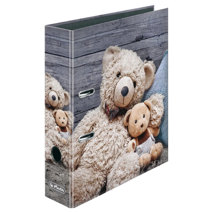 Herlitz maX.file Ordner 2-Ring mit Motiv, 80mm, A4, Teddys (50022274)
