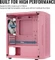 AeroCool Trinity Mini Pink, rosa, Lüfter LED RGB, Glasfenster Vorschaubild