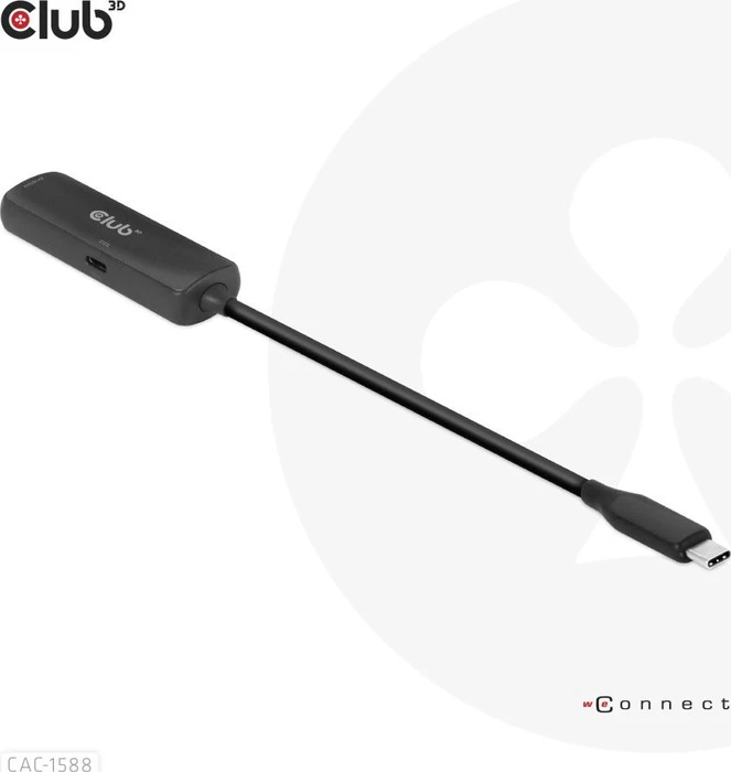 Club 3D USB-C [Stecker] auf HDMI 2.1 [Buchse], 4K120Hz HDR10 with DSC 1.2 Active Adapter M/F
