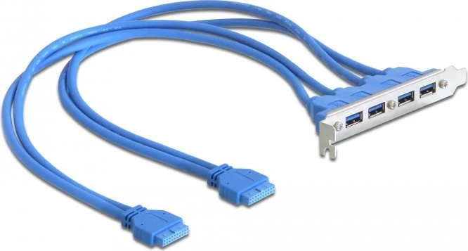 DeLOCK Slotblende, 4x USB-A 3.0