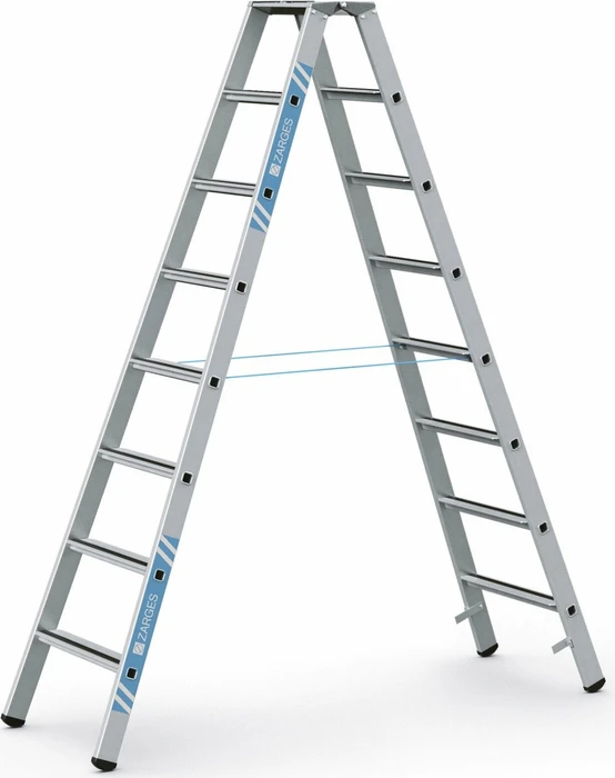 Zarges Saferstep B Alu gebördelt 2-tlg. Stehleiter, 2x 8 Stufen