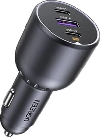 Ugreen 3-Port Car Charger 130W grau