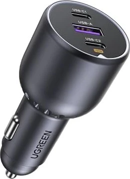 Ugreen 3-Port Car Charger 130W grau