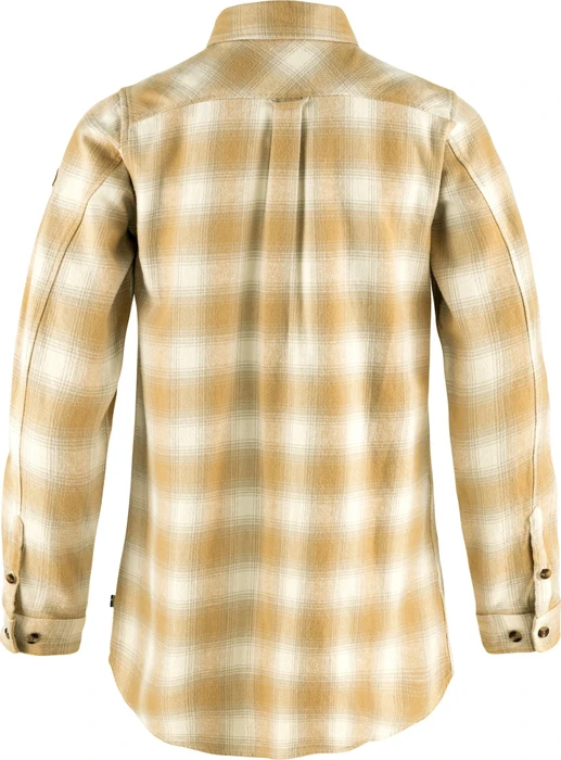 Fjällräven Övik Twill Hemd langarm chalk white/dune beige (Damen)