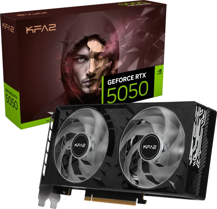 KFA2 GeForce RTX 5050 1-Click OC, 8GB GDDR6, HDMI, 3x DP