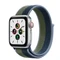Apple Watch SE (GPS + Cellular) 40mm silber mit Sport Loop abyssblau/moosgrün Vorschaubild