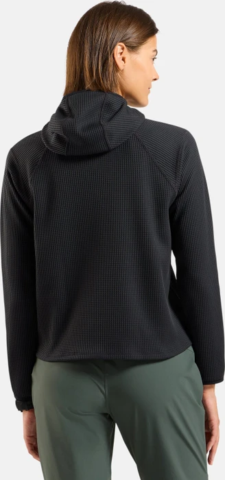 Odlo Cubic Multisport Midlayer Hooded Funktionsshirt langarm schwarz (Damen)