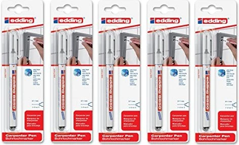 edding 8850 Bohrlochmarker schwarz, 5er-Pack