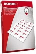 Kores Etiketten, 70x37mm, weiß, matt, 100 Blatt (2400 Etiketten)