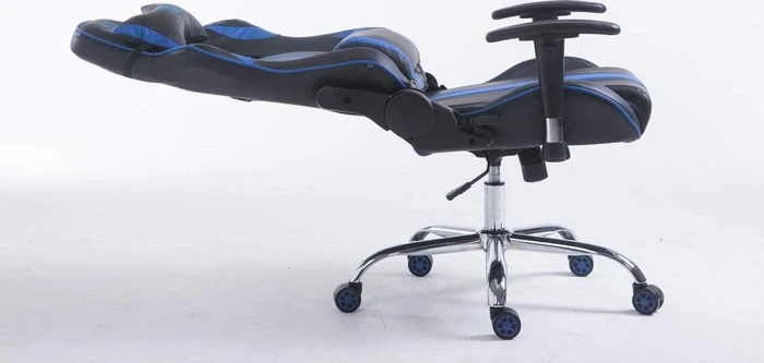 CLP Racing Limit Kunstleder Gamingstuhl, schwarz/blau
