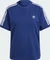 adidas 3-Streifen T-Shirt kurzarm dark blue (Damen) Vorschaubild