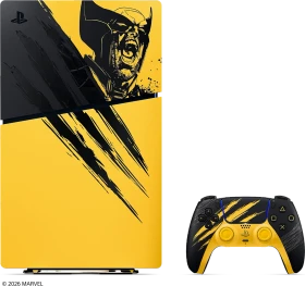 Sony PlayStation 5 Slim Digital Edition - 825GB Marvel's Wolverine Battle Yellow Limited Edition Bundle gelb/schwarz