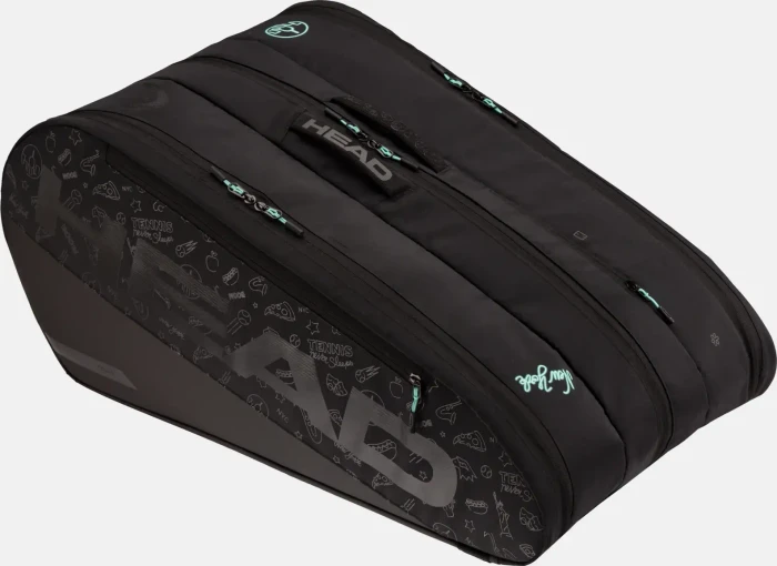 Head Tour Racquet Bag XL Neon Tennistasche schwarz