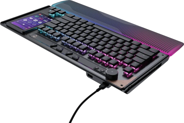 Turtle Beach Command Series KB7 TKL, schwarz, LEDs RGB, Low-Profile TITAN Hall-Effect, USB, DE