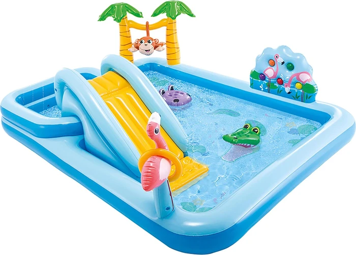 Intex Playcenter Jungle Adventure Planschbecken rechteckig 257x216x84cm