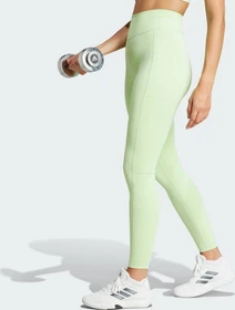 adidas Optime Full-Length Hose lang semi green spark (Damen)