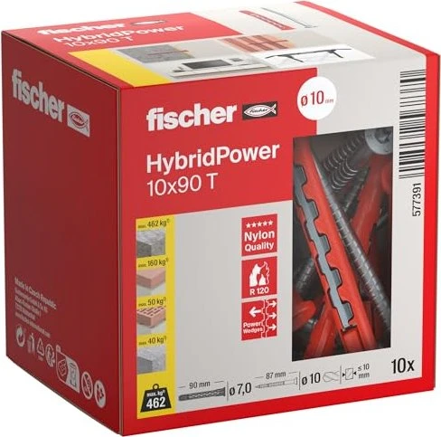 fischer HybridPower Schrauben/Dübel-Sortiment